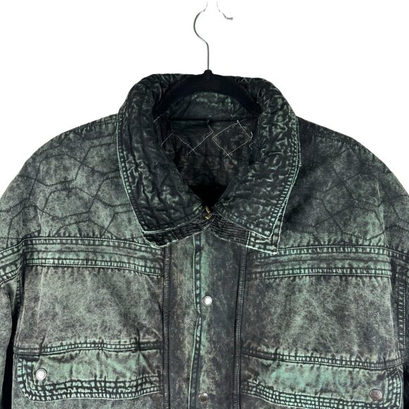 Vintage 90s Black Acid Wash Bomber Jacket – Urban Equipment, Men’s XL - Picture 3 of 12